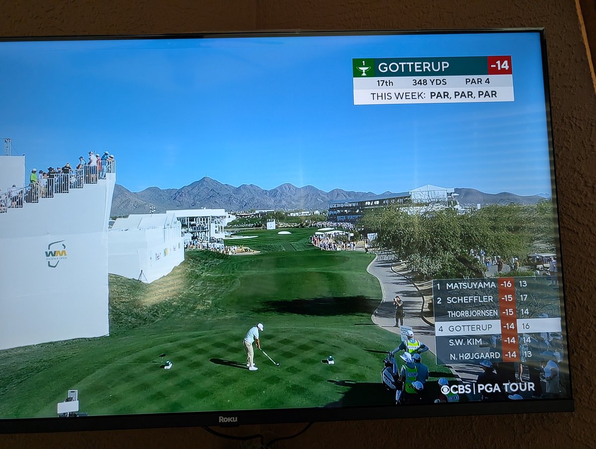 Watched the PGA Tournament today. 
Chris Gotterup won, however, CBS had a lost opportunity as Chris was on TV for only a total of five minutes in five + hours, hole 1 to 18. Almost no coverage of Chris until the playoff. The CBS producer screwed up big time.