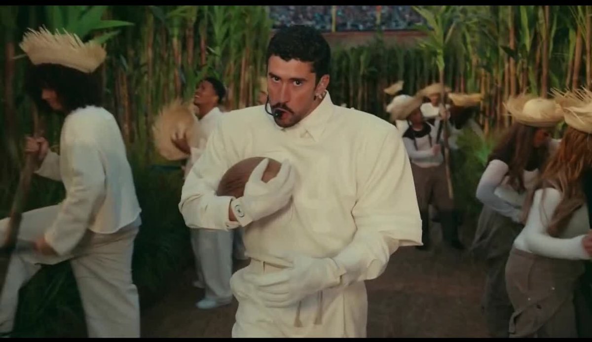 Bad Bunny has more rushing yards than either team so far