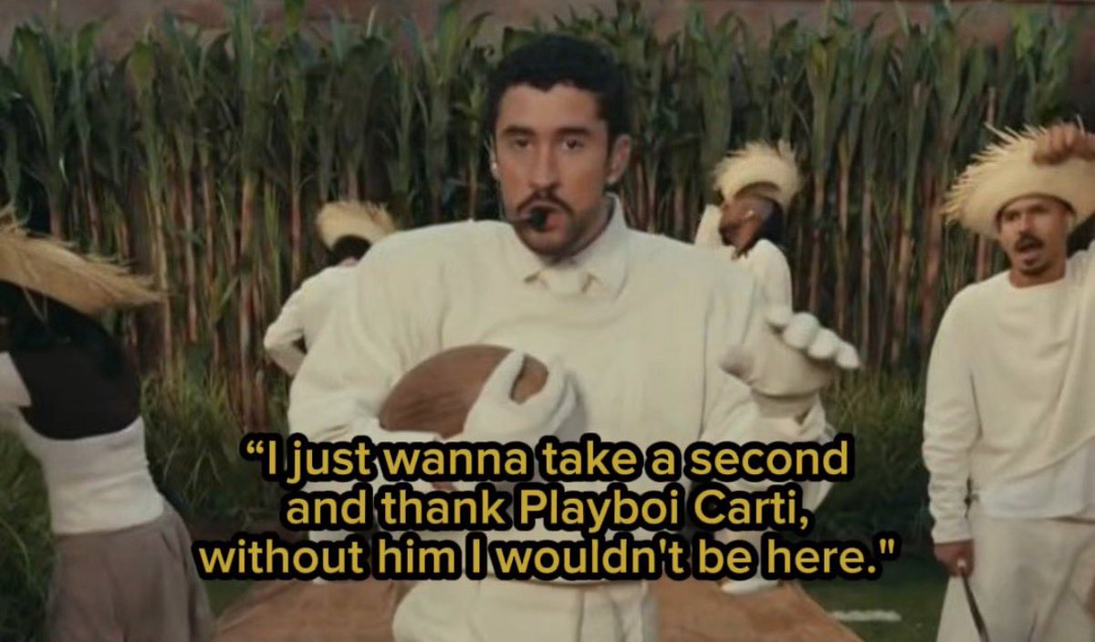 BAD BUNNY SHOUTS OUT PLAYBOI CARTI DURING SUPER BOWL HALFTIME SHOW
