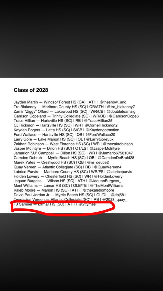TJ Samuel tweet media