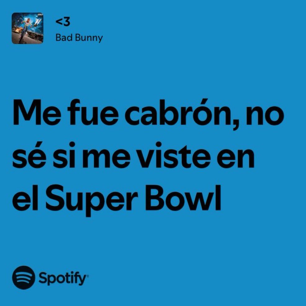 Lo manifestó #BadBunny 🐰 #SuperBowl