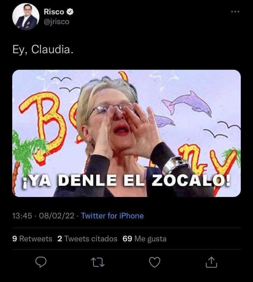 jrisco's tweet image. Se les dijo …