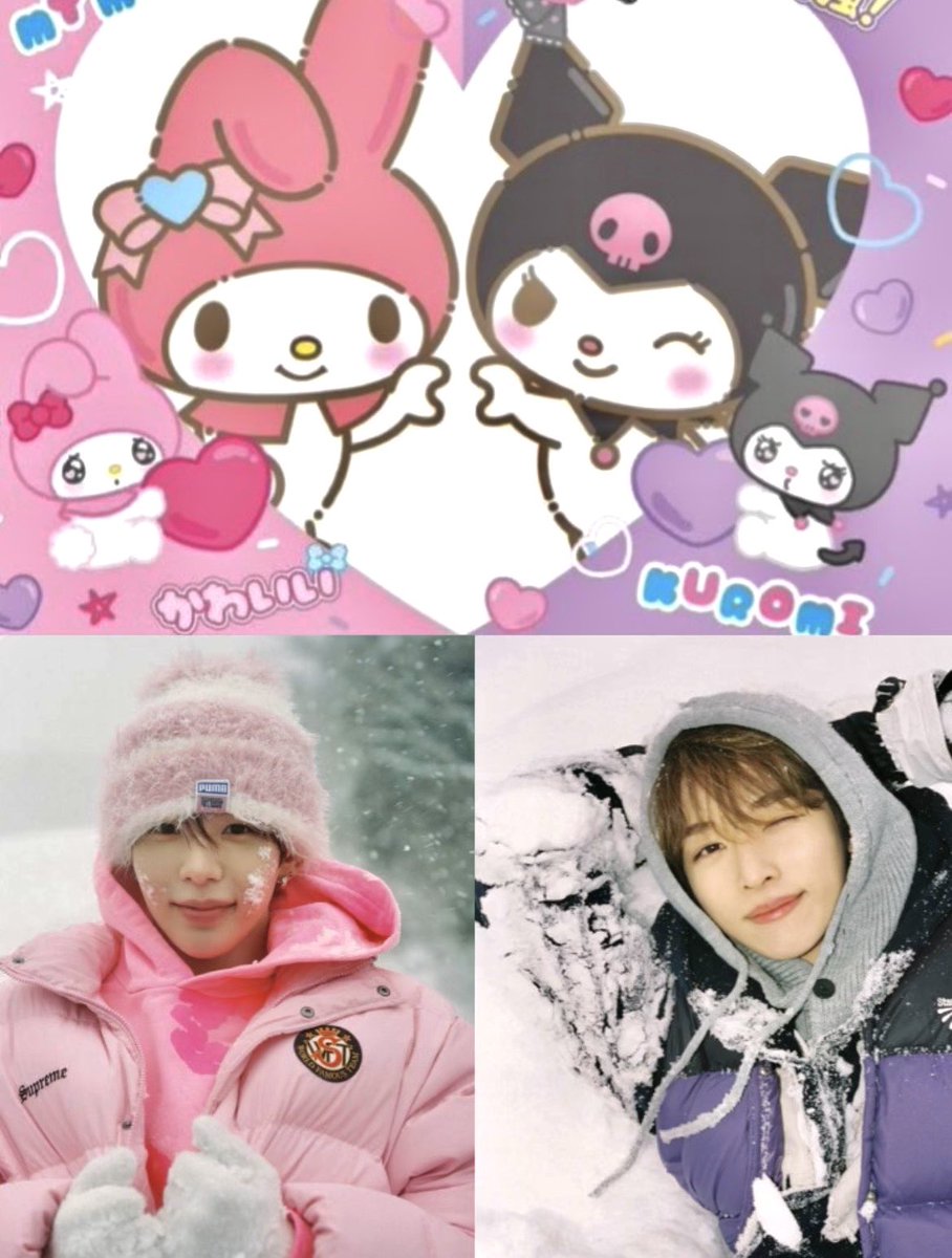 sungtaro r so kuromi and my melody coded 🩷💜