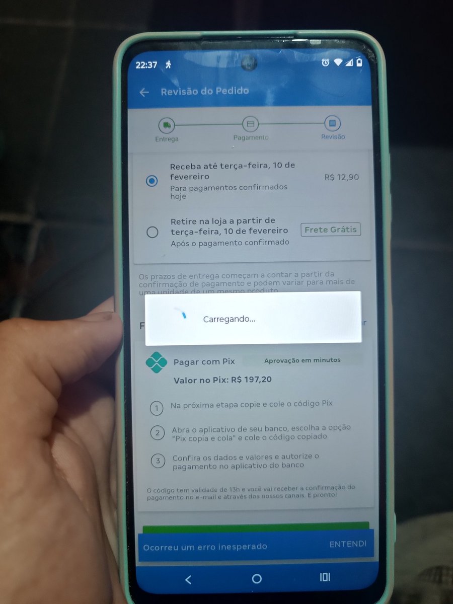 MathySimoes01's tweet photo. @magalu até agora carregando pra pagar e não vai @magalu https://t.co/KxprAwqcr3
