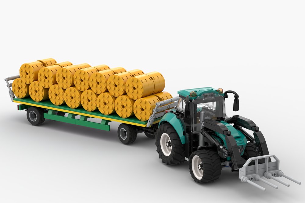 Lego city tractor 60498 with frontloader by OwnGaming reb.li/m/251142?spot=… #lego #rebrickable #legomoc