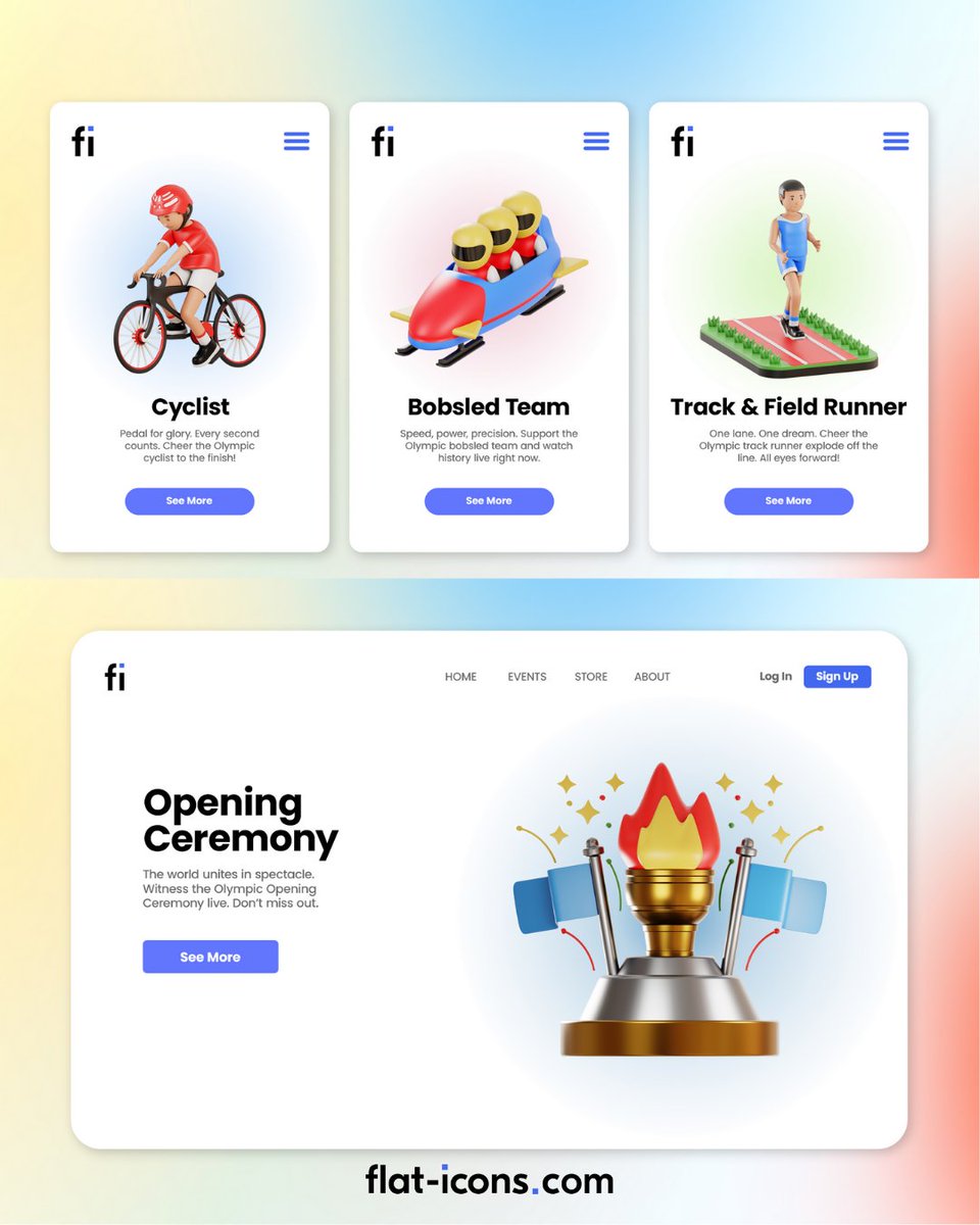 Flat Icons tweet media