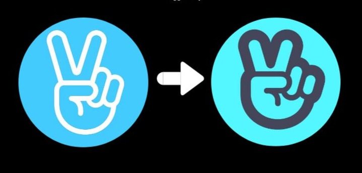 I'm an old army

This old?
There was a joke saying vlive changed its logo from Taehyung to Jimin