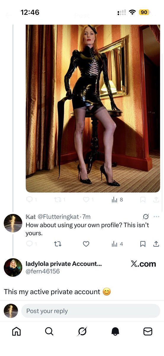 I love when people block you @ fern ….load of numbers pretending to be someone your not. 

Thank goodness you’ve stopped following me once called out. 

For anyone else that wishes to report this wannabe. 

X is so crazy, allows this, gets rid of decent people. 🙄