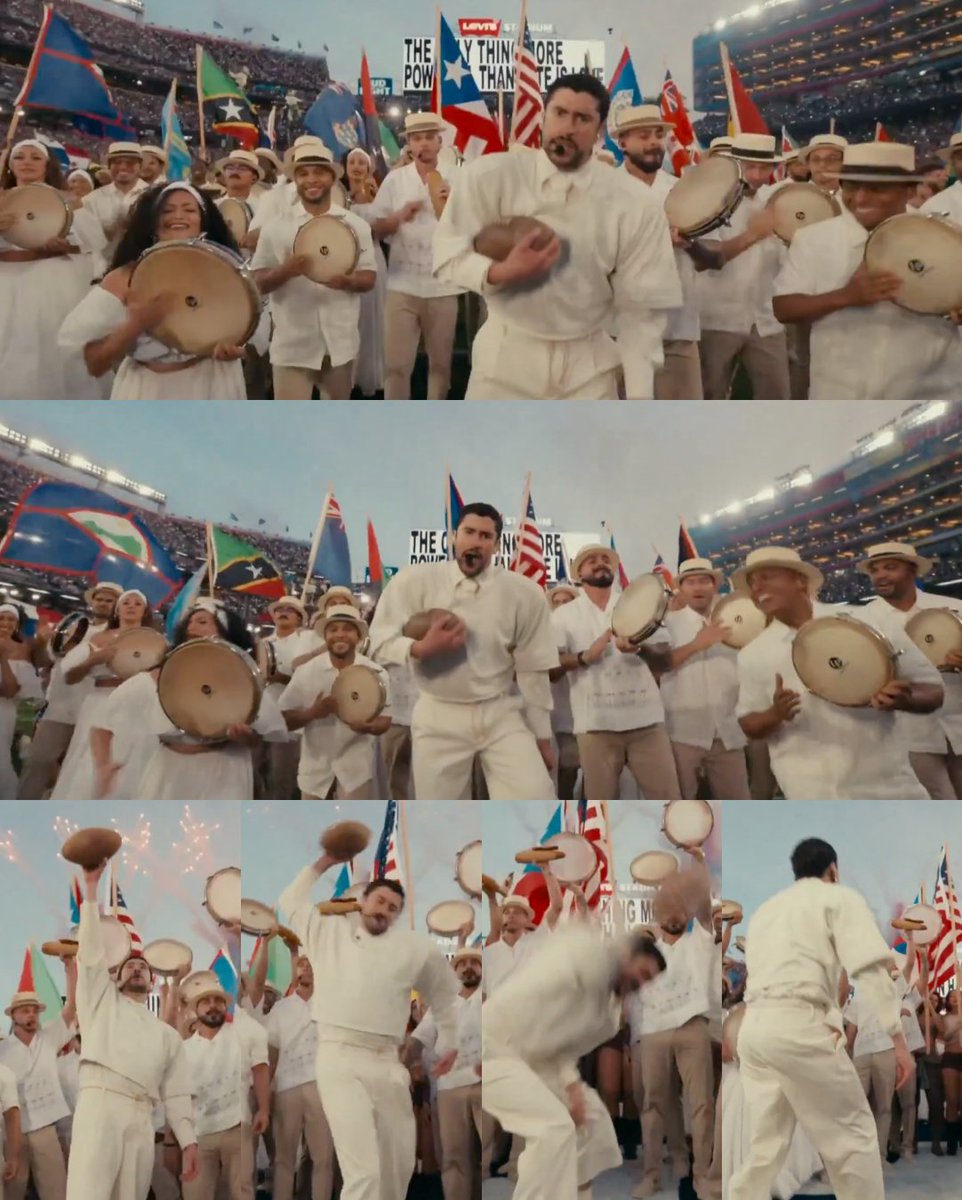 Bad Bunny mencionando a los países de Latinoamérica en pleno show de Super Bowl. 

"Todos quieren ser latinos, pero les falta sazón".

TOUCHDOWN PARA LA HISTORIA.