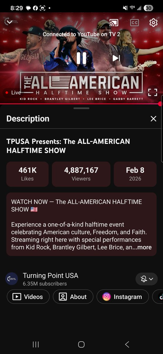 SBob1970's tweet photo. @catturd2 4.8 million people did watch bad bunny https://t.co/jKeSA3KYrC