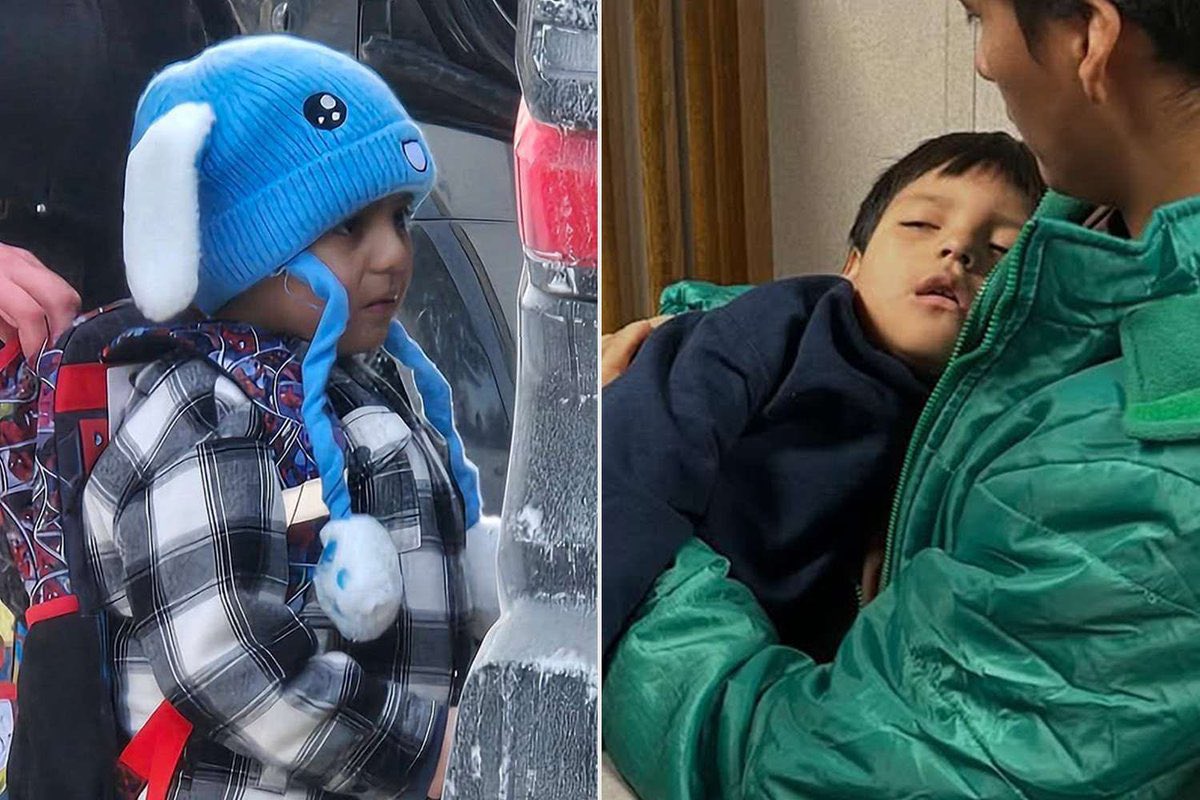 saidochoa's tweet photo. Uno de los más emotivivos: Liam Conejo Ramos — un niño de 5 años que fue detenido junto con su padre por ICE, salió con Benito cuando le entrega el Grammy. https://t.co/M3GFMRce6O
