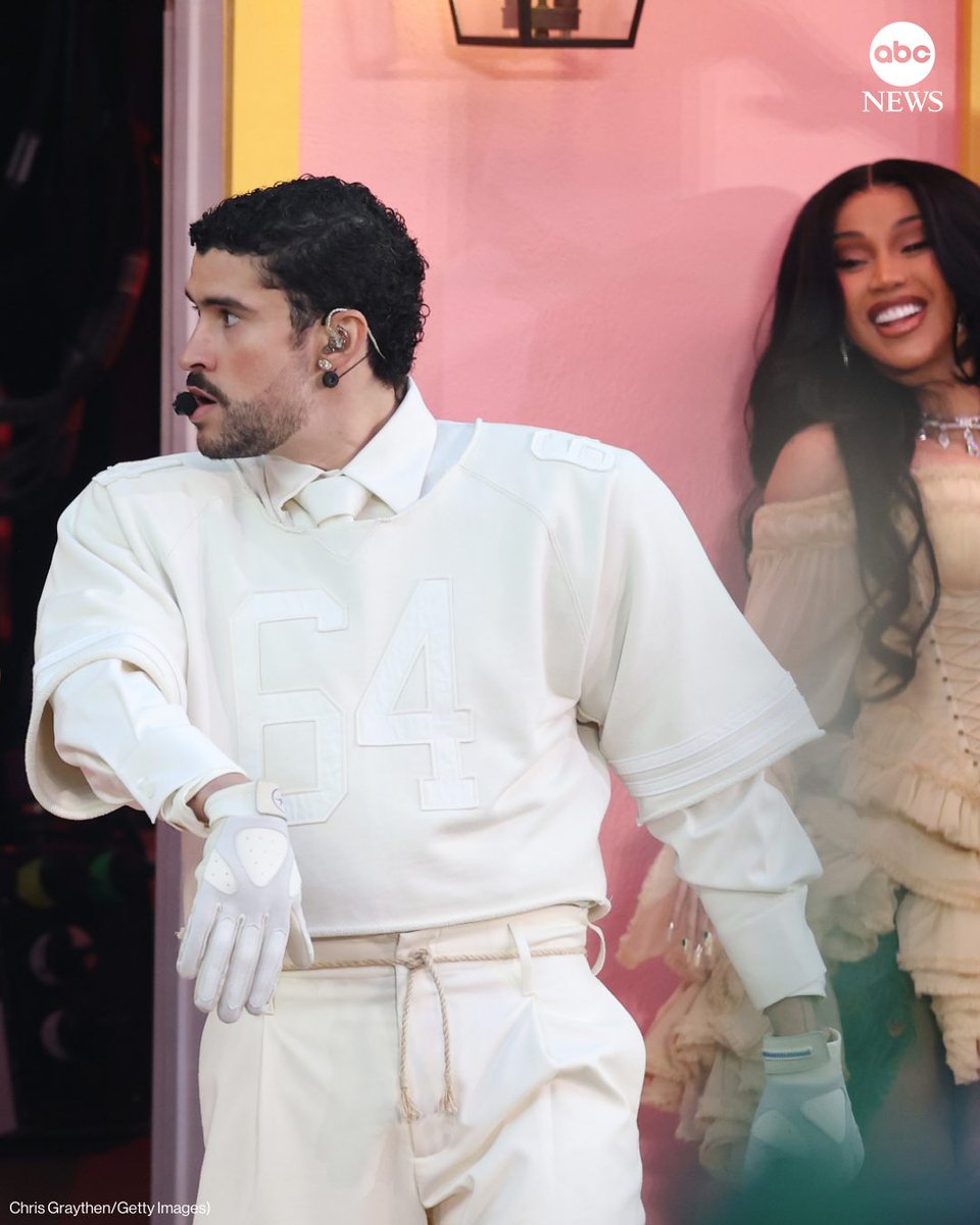 ABC's tweet image. Bad Bunny delivered a stand-out performance at the halftime show on Sunday, paying homage to his Latin heritage and roots.  
 
The Grammy-winning global sensation brought his Puerto Rican culture to Levi Stadium in Santa Clara, California, along with a collection of his hit…