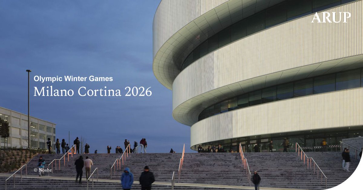 David Chipperfield Architectsとアラップによる「Arena Milano」がミラノ・コルティナ冬季オリンピックでこけら落としとなるアイスホッケーの試合を開催🏒循環型経済の原則を取り入れたミラノ最大級の屋上太陽光発電システムを備え、約1MWの再生可能エネルギーを供給します🇮🇹 x.gd/JvSSs