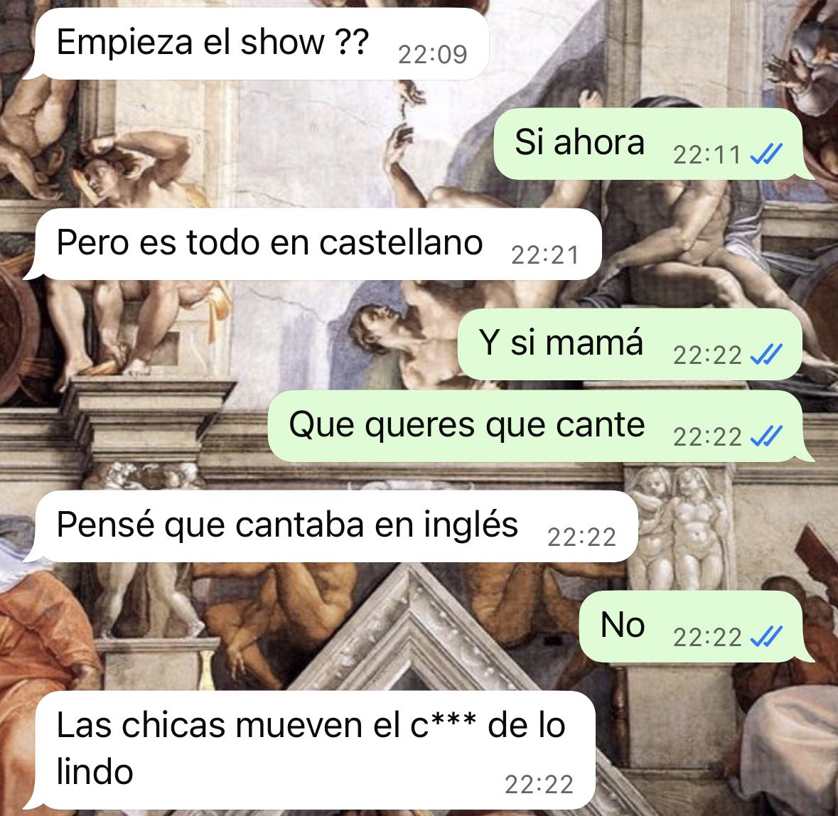 Muy bueno el análisis del medio tiempo de mi mamá