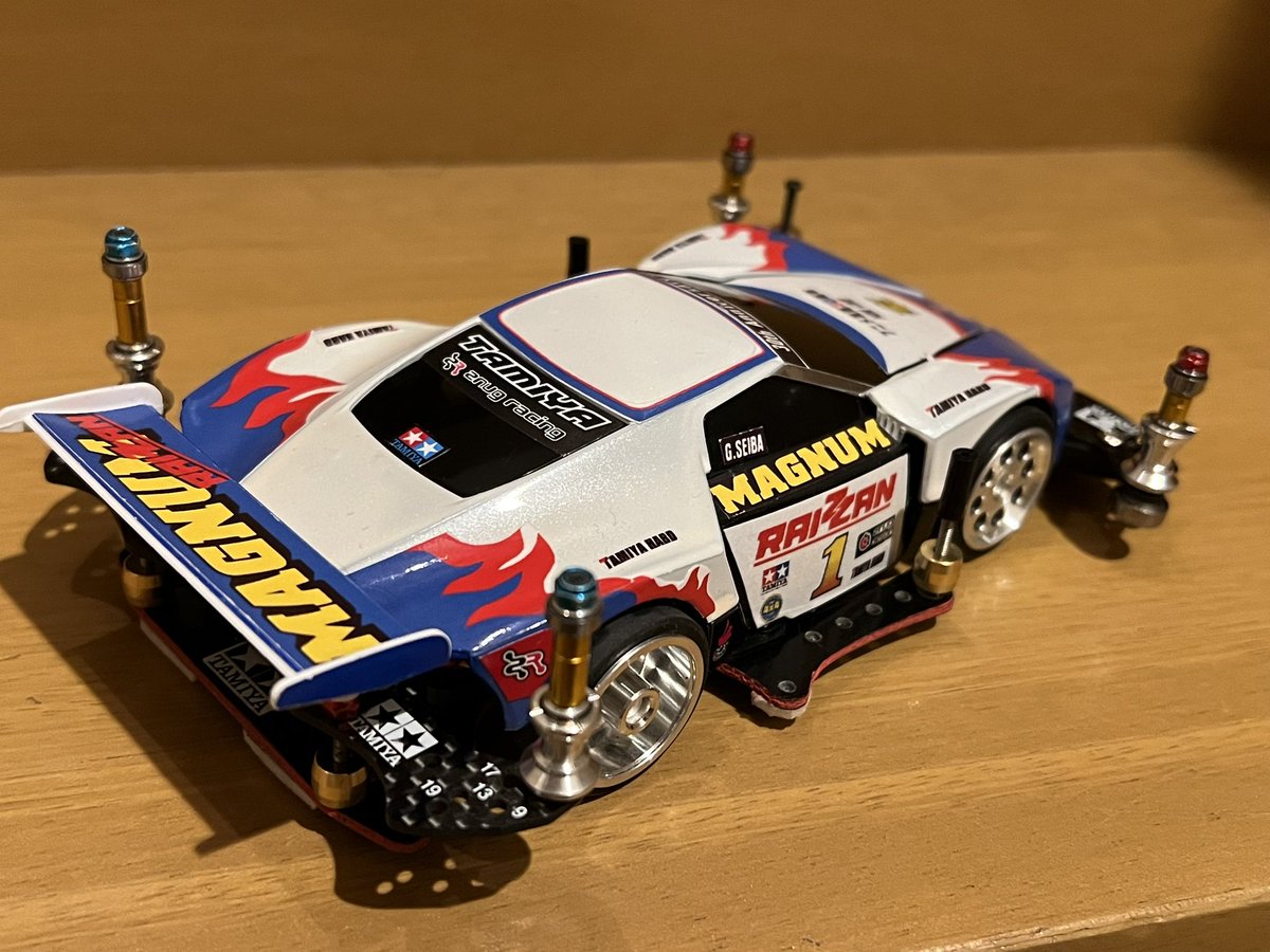 レツゴー30th #ミニ四駆 #ライザン #mini4wd 自作シール貼り付け仕上げ 