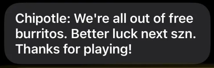 Pricerrors's tweet photo. Gone in an instant... 😭

Congrats to who got a free entree! https://t.co/q1UHkIiDPx