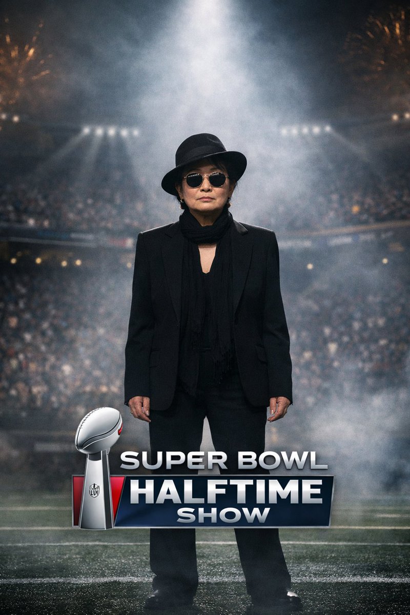 If Bad Bunny is the future of NFL Superbowl halftime shows, Yoko Ono is the logical next step.

What do you think? 😜