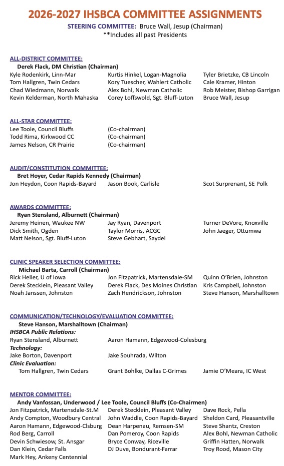 Iowa HS Baseball Coaches Association tweet media