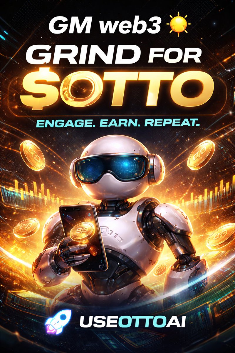 SolarCrypto12's tweet image. GM web3 ☀️
We grind on @useOttoAI where attention = on-chain value.
Every scroll, reply, and minute pushes the leaderboard and earns $OTTO.
This isn’t vibes — it’s proof-of-work for the attention economy.
Lock in early, stay consistent, and farm rewards.
$OTTO season is loading…