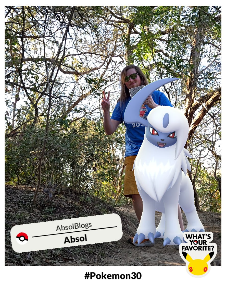 My favorite Pokémon is Absol!!! With how it warns people about disasters, it's a friend I could always feel safe with. #Pokemon30 #GOSnapshot