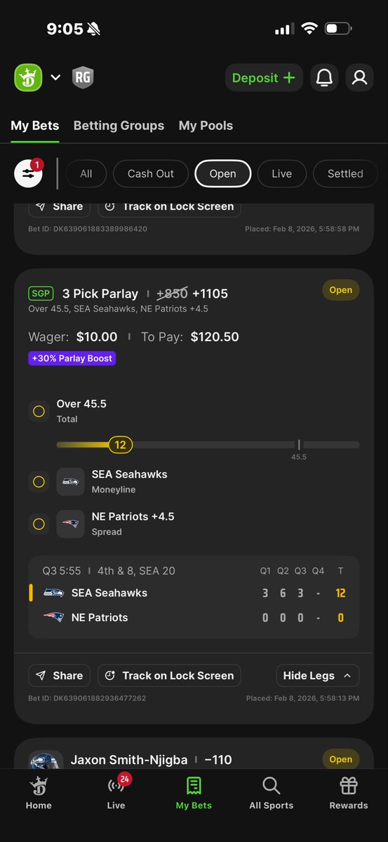 mlovesw73's tweet photo. @DKSportsbook 😥 https://t.co/Hg27IrNaT3