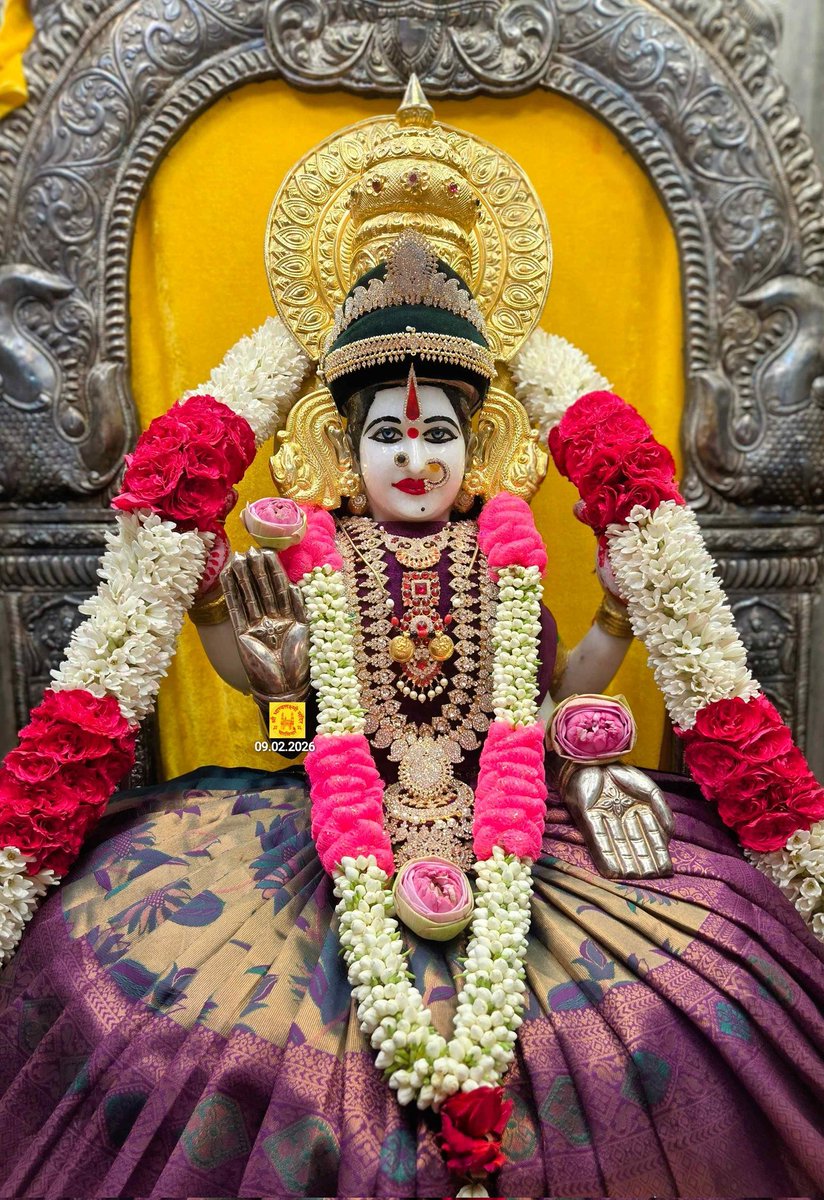 Bhagyalaxmimata's tweet photo. आज 09/02/2026 सोमवार का अलंकार।
#BhagyaLaxmiMandirCharminar
#JaiMaaBhagyaLaxmi
#JaiHoMereBhagyaLaxmi https://t.co/b3RjChMybr