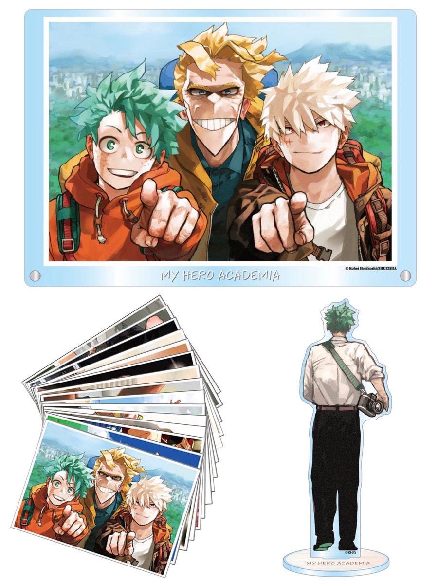 ヒロアカ原画展 福岡会場 新グッズ

新たに販売予定の新商品が
本日公式サイトにて公開されました！

heroaca-ex.com/goods/