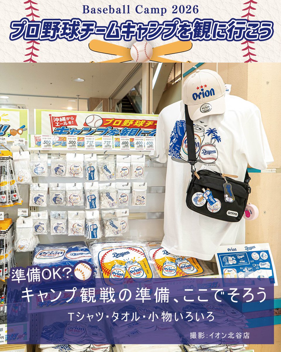 ⚾️🌺プロ野球キャンプ観戦がもっと楽しく！ 「キャンプ応援グッズ