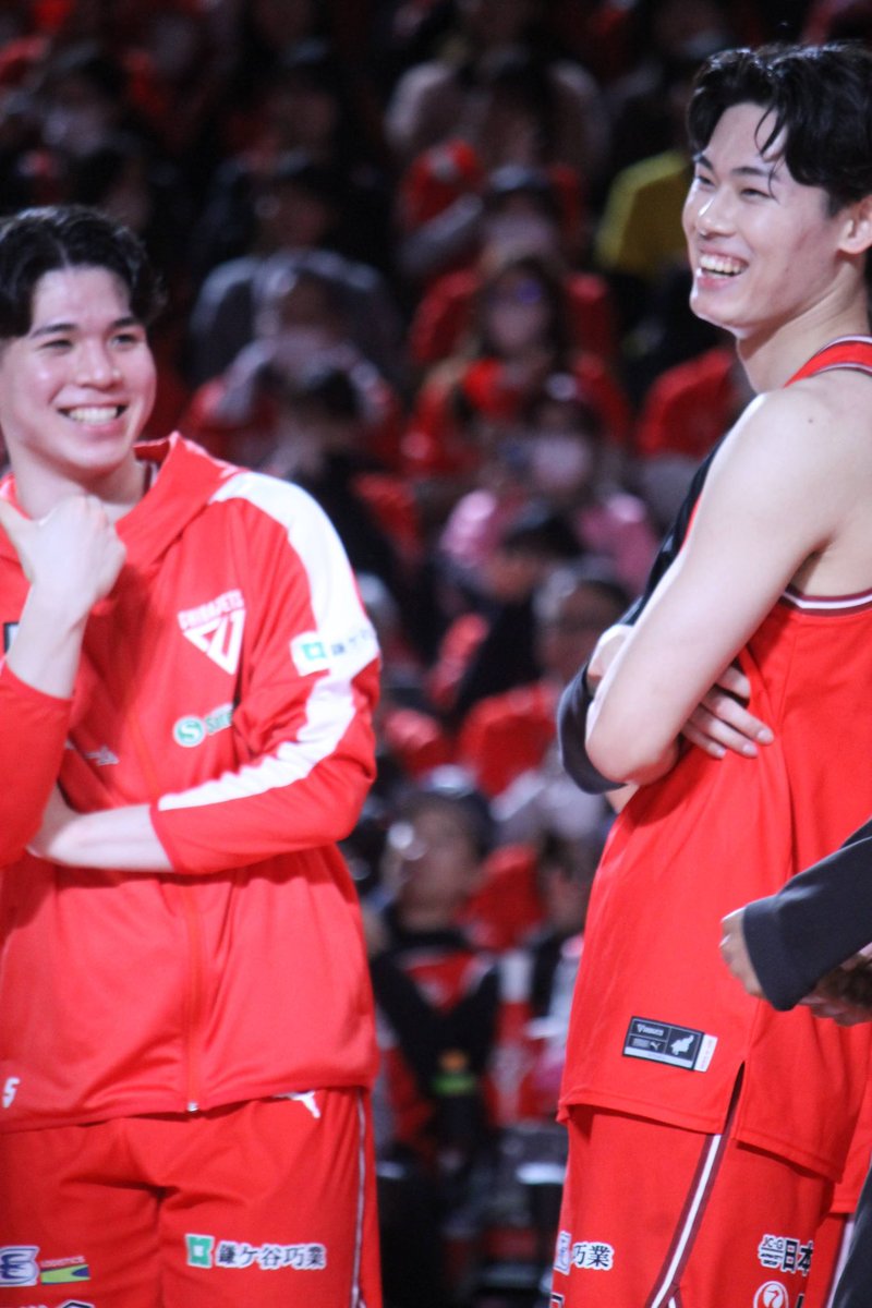 憂鬱な月曜日も琉久とかねちーの笑顔見れて癒されてます☺️☺️☺️

#千葉ジェッツ　#瀬川琉久　#金近廉