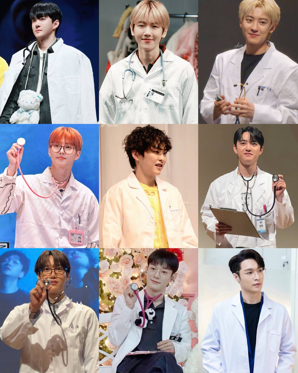 BBHE_'s tweet photo. EXO’S DOCTOR LINE IS FINALLY COMPLETE 😍🩺 https://t.co/1KjyTp27Nc