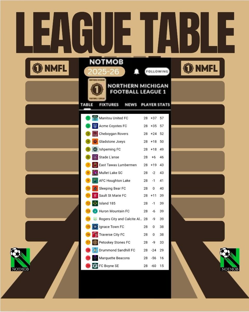 Northern Michigan Faux Football Leagues tweet media