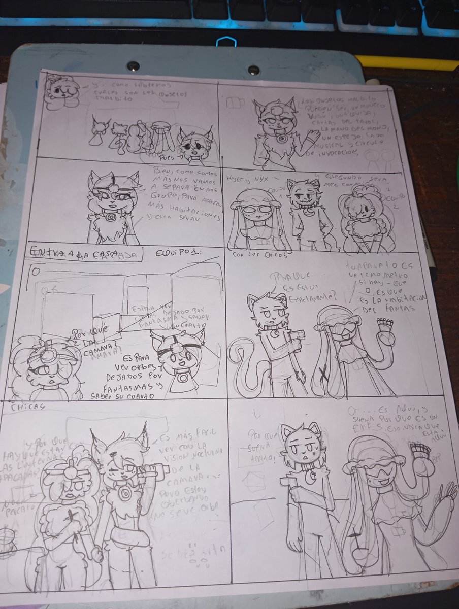 Ya saliendo del bloqueo creativo de apoco , así que tocó avanzar en la segunda parte del cómic