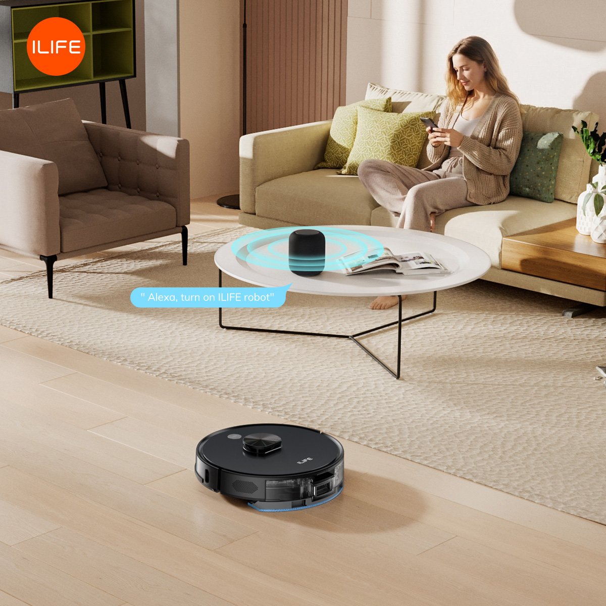 ilife_Global's tweet photo. Too tired to clean after work?
Just let Alexa turn on ILIFE robot.
#SmartHome #CleanWithILIFE #ILIFErobotvacuum https://t.co/4h70m5ATcH