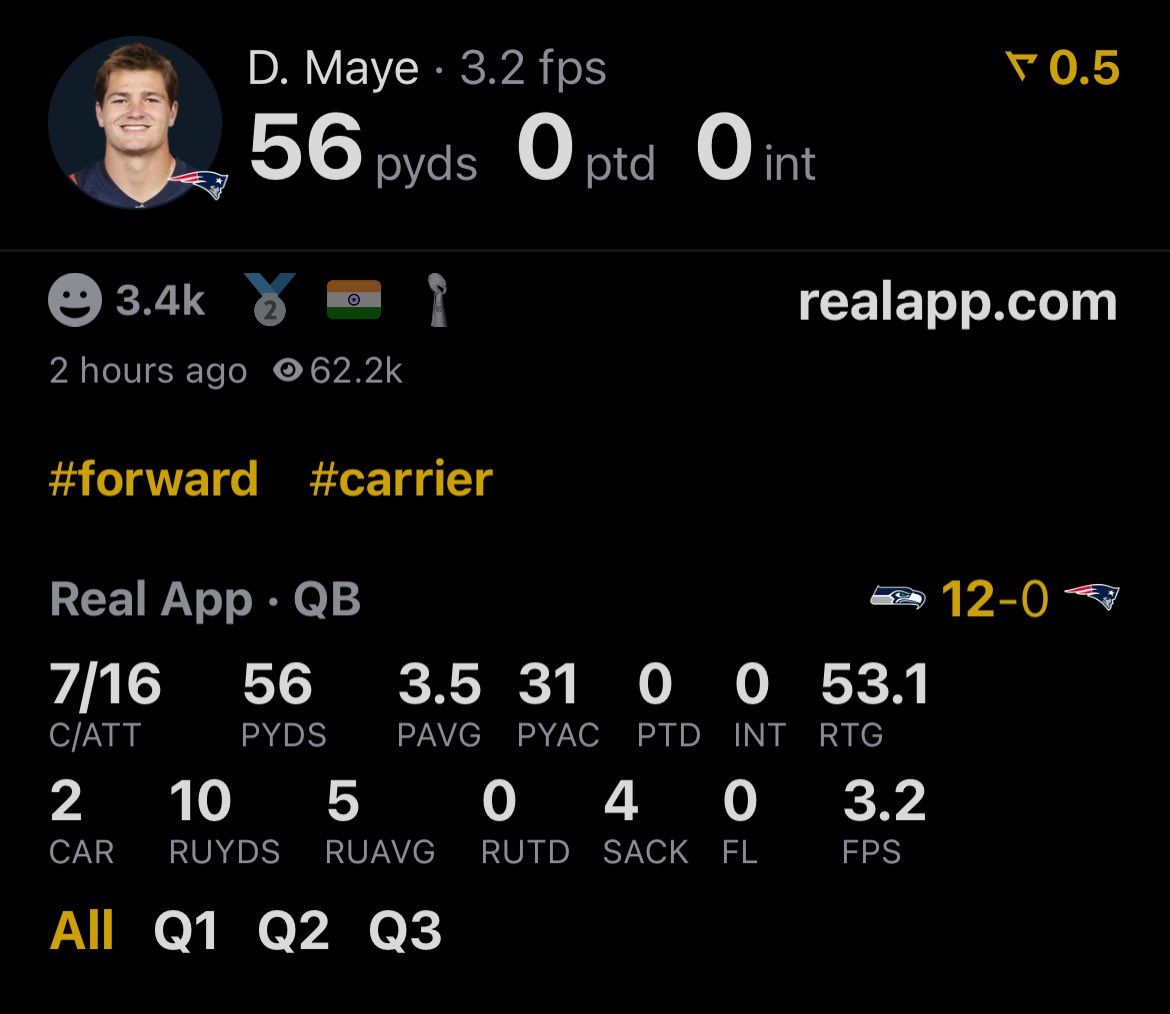 Philip Rivers played better coming off the couch and less than a week of preparation than Drake Maye is with 2 weeks of preparation 😭😭😭