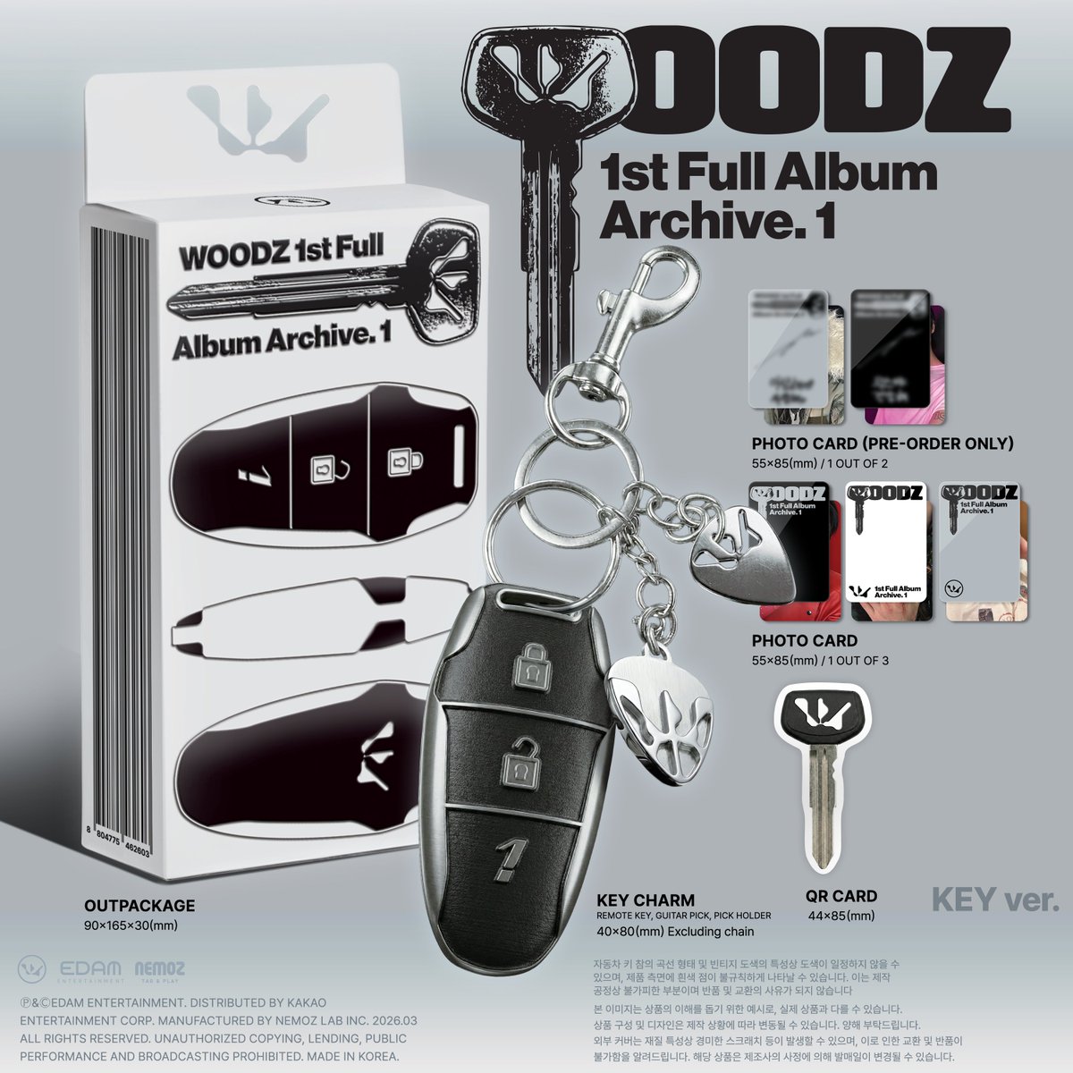 WOODZ 1st Full Album [Archive. 1]
예약 판매 안내

📆 예약 판매 : 2026.02.09 (MON) 3PM - 2026.03.03 (TUE) (KST)
📆 앨범 발매 : 2026.03.04 (WED)
📍 예약 판매처 : 각 온라인 음반 판매 사이트

🔗 berriz.in/woodz/notice/1…
🔗 cafe.daum.net/chowoodz/8vu1/…

#WOODZ #우즈 
#Archive_1
