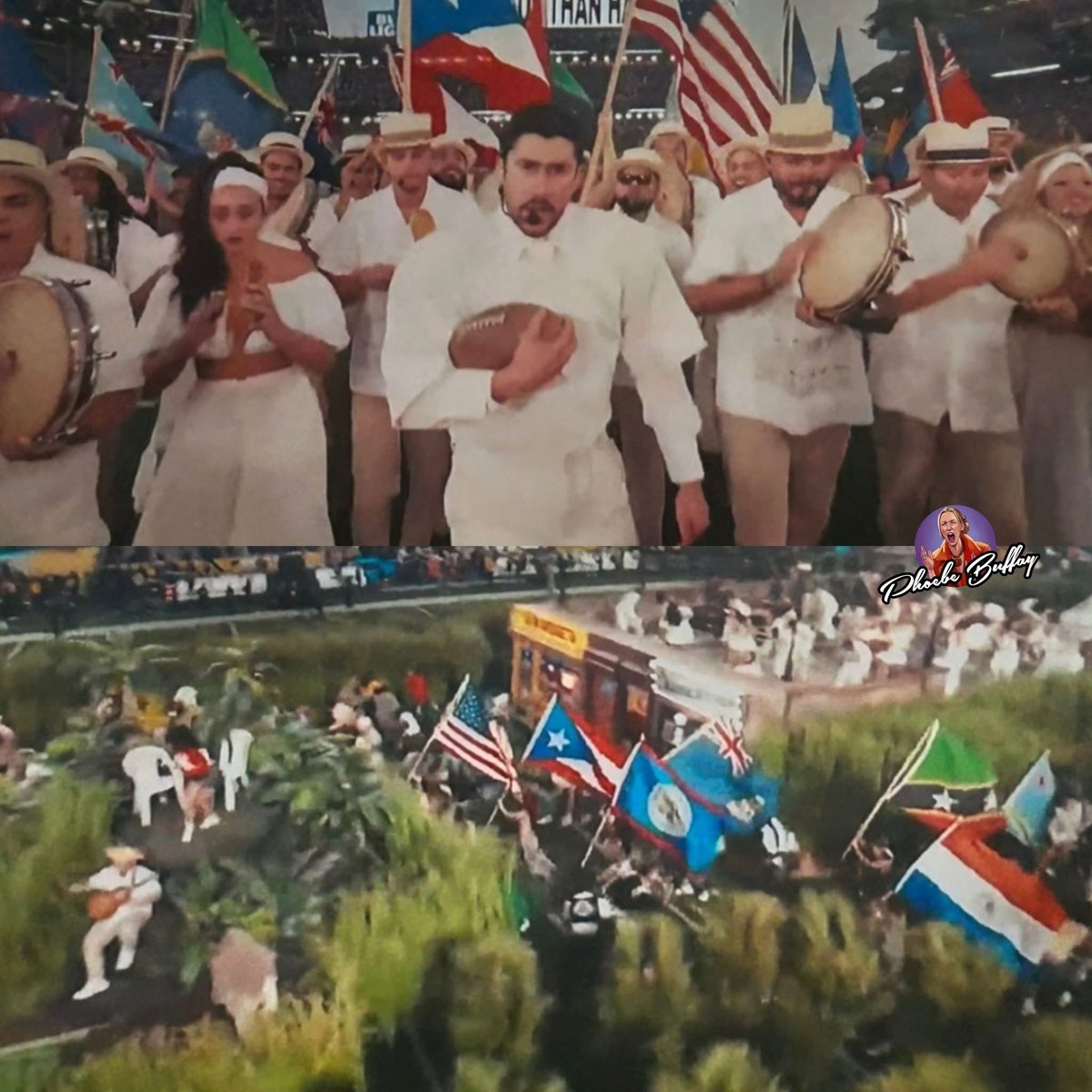 Porque America no es solo Estados Unidos, America es un continente, y los latinoamericanos también somos americanos. 🔥🔥🔥

Fuerte y claro el mensaje que Bad Bunny transmitió al presentar las banderas del continente americano.  💣💥