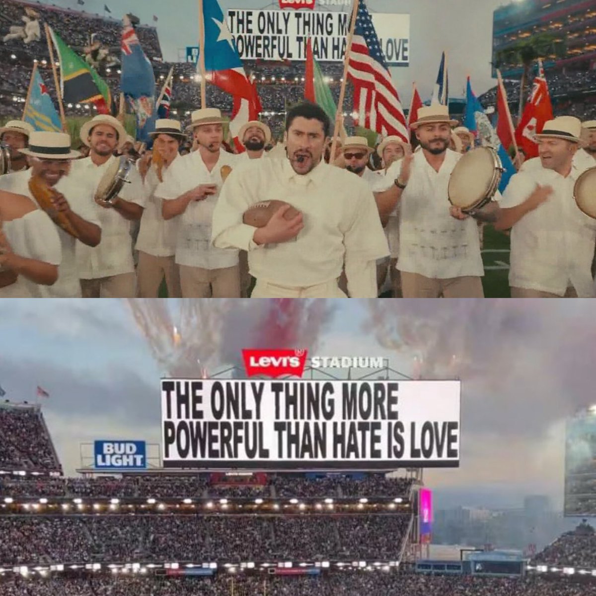 Los valores de California se lucieron esta noche. 🫶🏽El amor siempre gana! #BadBunnyDayInCalifornia