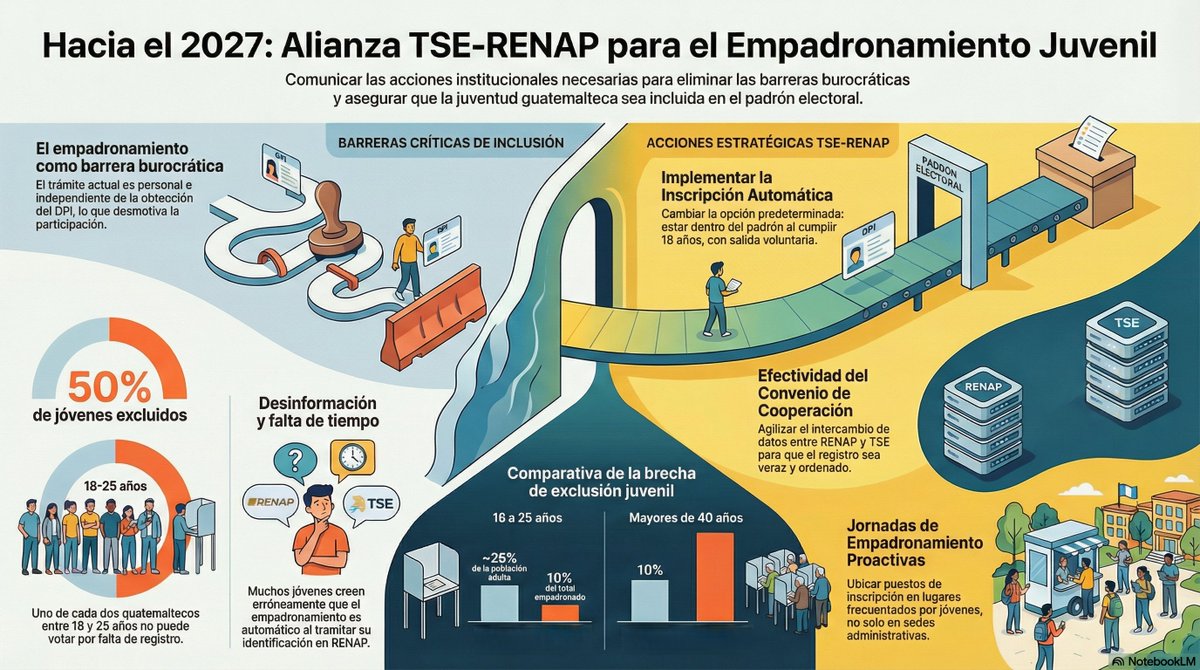 camendoza72's tweet photo. @TSEGuatemala Esta otra con más color, pero ambas claras sobre lo que se debe hacer para no dejar por fuera a cientos de miles de jóvenes en las próximas elecciones! #EleccionesGT2027 #PrimeraLlamada @TSEGuatemala https://t.co/nFqCYgkLBH