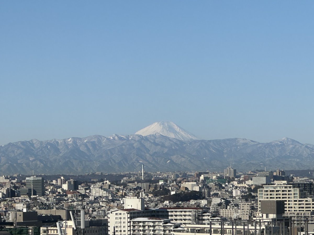 JAE_Group's tweet photo. A rare snowfall in Tokyo has arrived, and distant Mount Fuji is now completely white.❄🗻
The plum blossoms that herald the arrival of spring are covered in a soft blanket of snow.❄

#JAE https://t.co/GYtaOqALmn