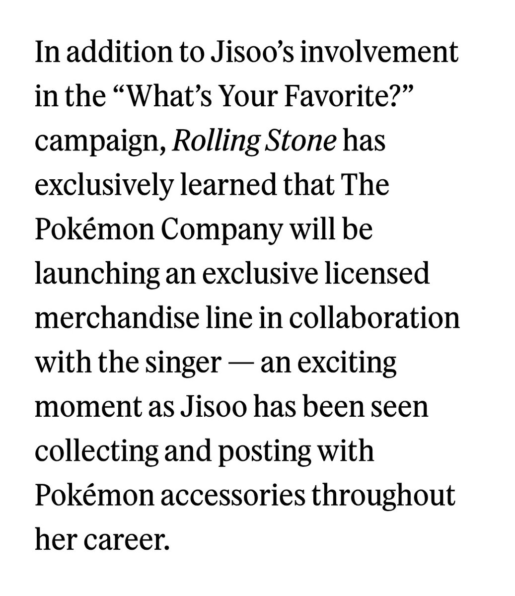 POKEMON X JISOO EXCLUSIVE MERCH IS COMING

🔗rollingstone.com/product-recomm…