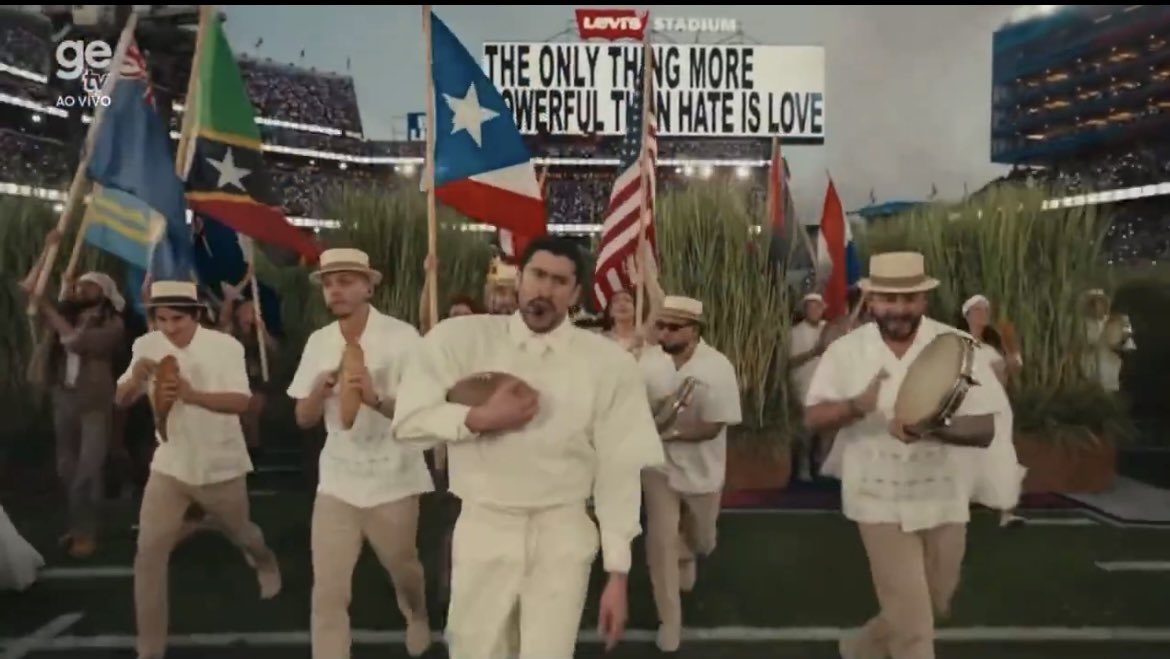 <a href="/EdKrassen/">Ed Krassenstein</a> This is a big dream come true for Bad bunny 
A Grammy and Super Bowl halftime Performance.
That was great.
God bless America