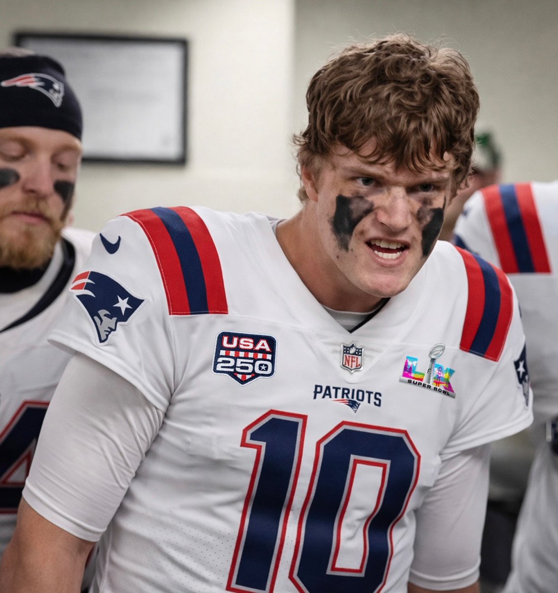 Drake Maye in Super Bowl LX..