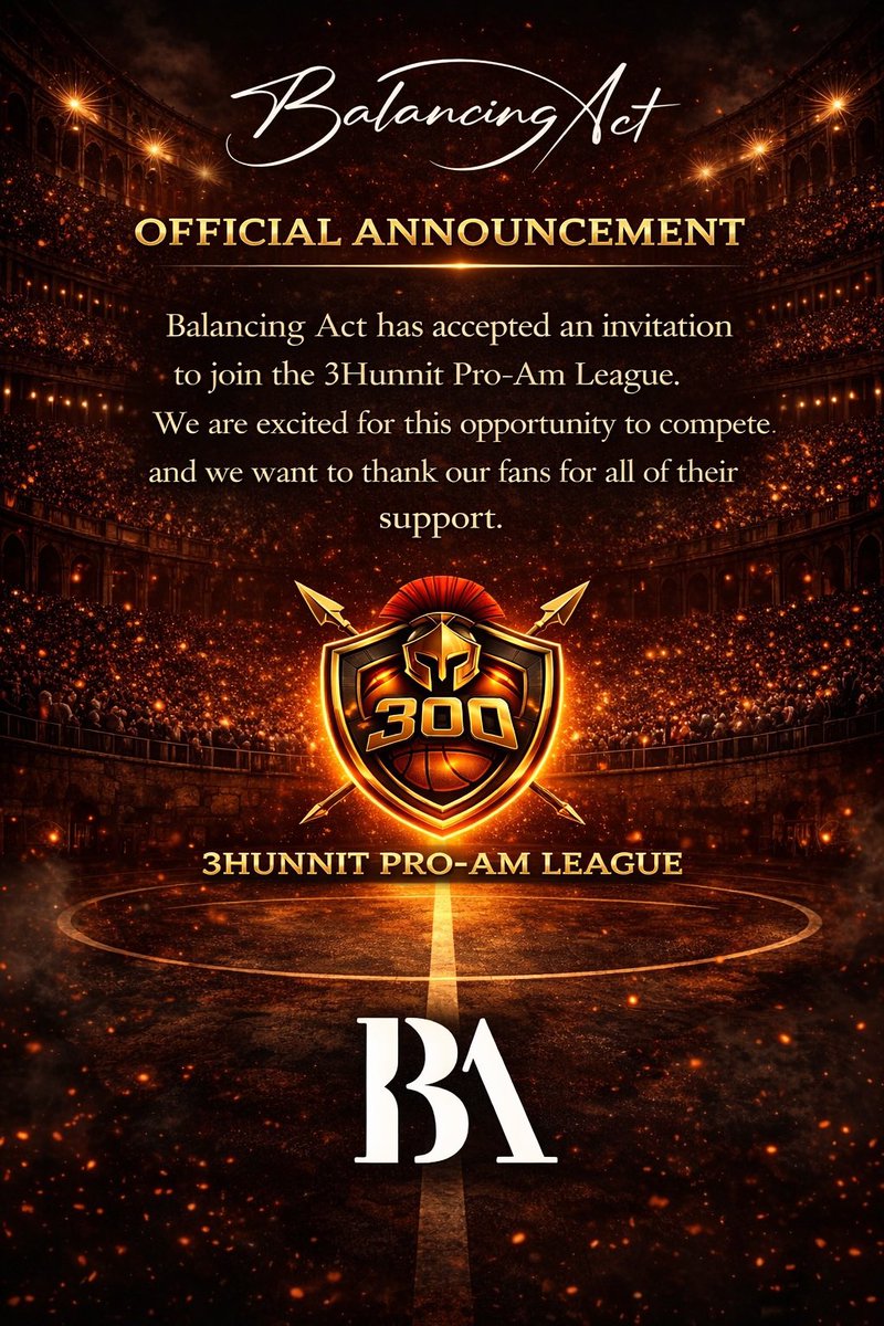 BA_Streams's tweet image. For immediate release 

Balancing Act 🤝 3Hunnit League 

The movement continues 🏴‍☠️

#NBA2K #NBA2K26 #2K 
@KageLegends