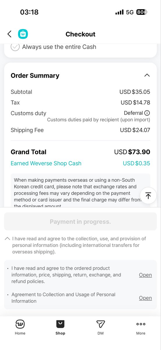 NOArmy5's tweet photo. I had it in my cart like 🤡 #weverse #BTSlightstick #BTS #LightstickBTS https://t.co/dHswpb7Qi8