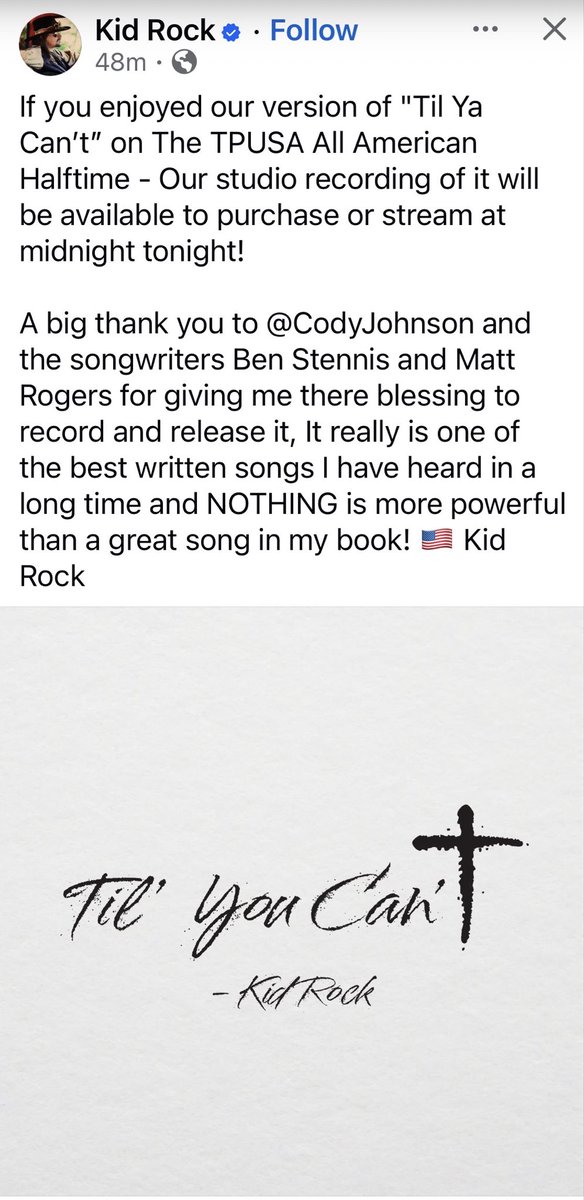 The best song I’ve heard in a long time!!