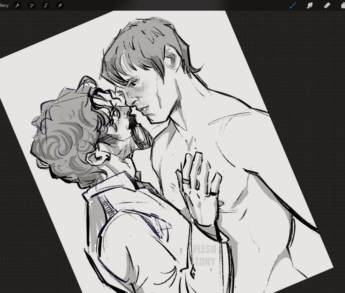 I need to make their size-difference more size-differencier 
#wip #AKOTSK #tallstag