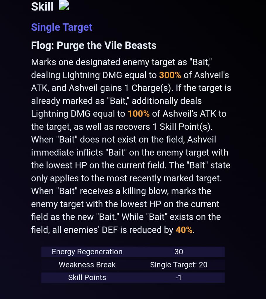 AraYuannn's tweet image. // 4.1 leaks

Ashveil kit is currently crack for fua team

Tldr

&amp;gt; he gives 40% DEF Shred, 80% FUA DMG, 40% Crit DMG and 80% FUA Crit DMG

On top of high multiplier for personal damage, imo right now u can play him as main dps until the next hp inflation arrives