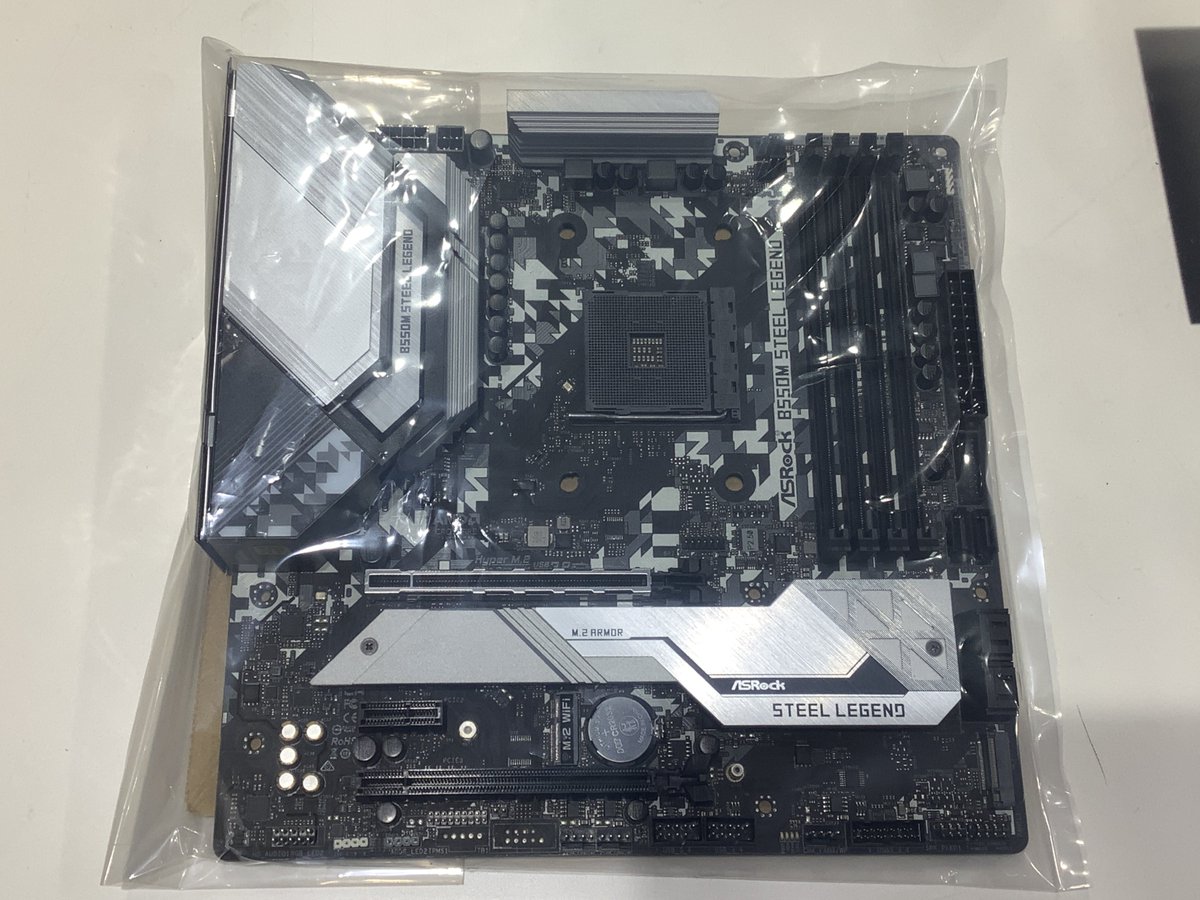 ジャンクコーナー情報】 ASRock B550M Steel Legend 980円 通電しま
