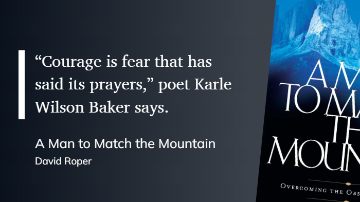In our age, we need men of courage. These are not perfect men, men who are always right, or men who are completely unflawed. These are men who are studied up, prayed up, and ready to do battle for Jesus!