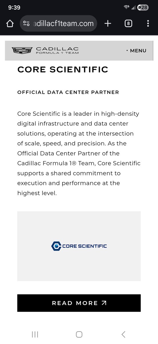 ChaosLoadingin5's tweet photo. @Cadillac_F1 @Core_Scientific @F1

What an awesome statement! https://t.co/wsv2UAJdCf